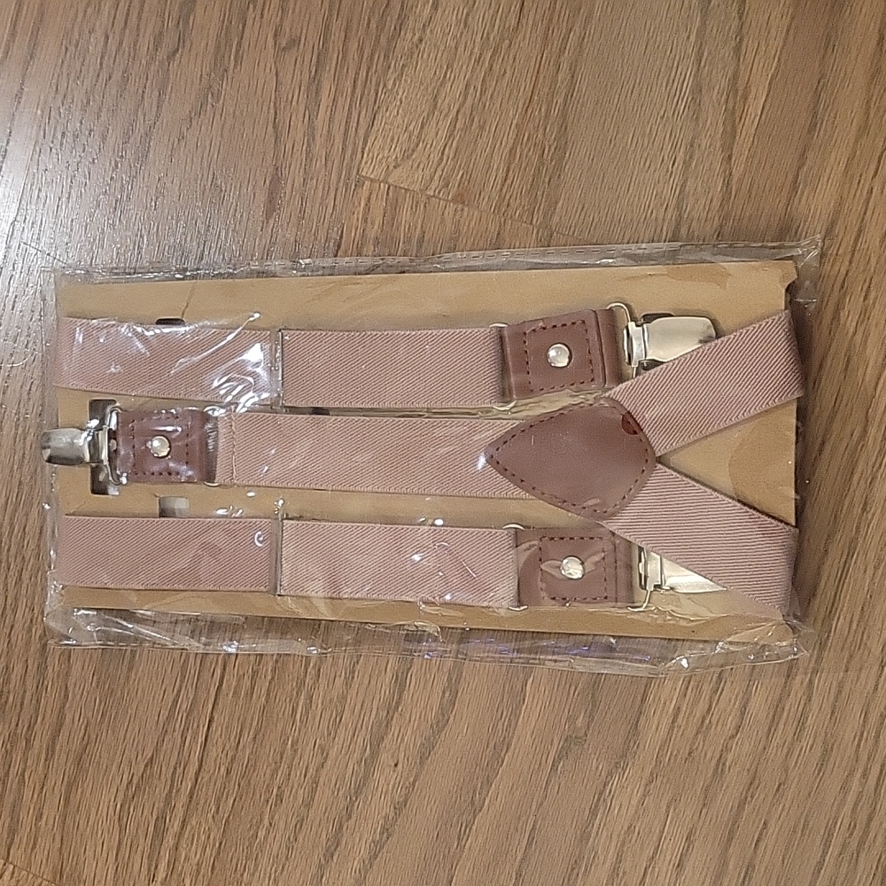 Boys suspenders & bow